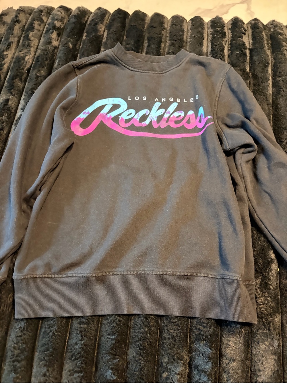 Young & Reckless Los Angeles Black Graphic Sweatshirt